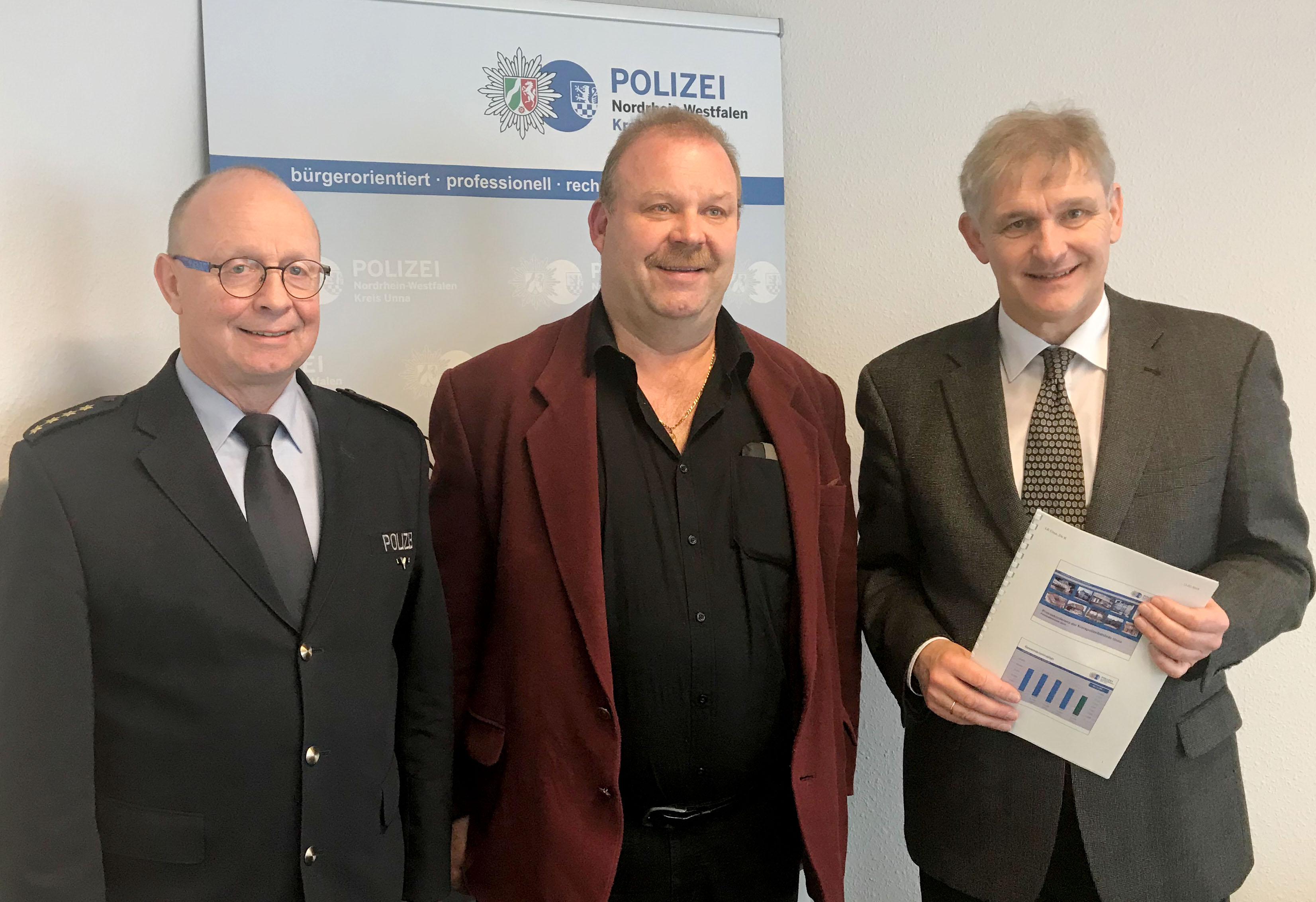 Pressekonferenz KPB Unna Polizeiliche Kriminalstatistik 2018.