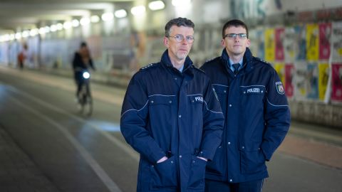 There are also crime hotspots in the traditional university city of Münster. The project coordinated by Lothar Foecker (left) and Holger Stadtländer focuses on early detection.