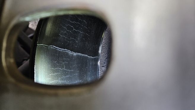 Durchgerostete Bremsscheiben