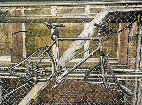 Beschädigtes Fahrrad